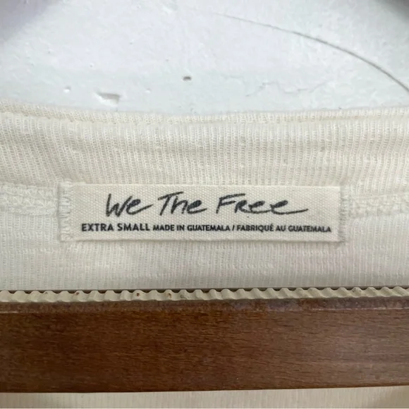 Free People We The Free Back At It Henley In Cream - Picture 12 of 13